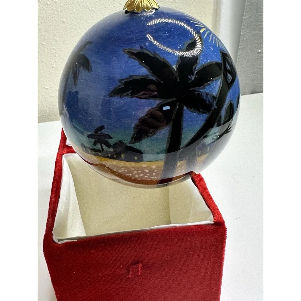Li Bien 2020 Christmas Ornament Nativity Three Wise Men Scene Glass Globe